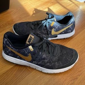 Nike Flex Experience RN 6 Womens Shoes - gold/black/white